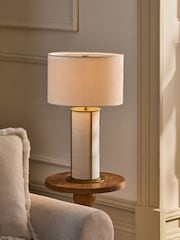 White Oakham Table Lamp - Image 1 of 6