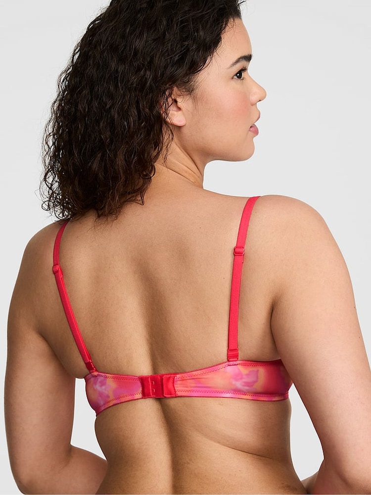 Victoria's Secret PINK Pink Hibiscus Super Push Up Bra - Image 2 of 2