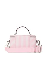 Victoria's Secret Iconic Stripe Pink Makeup Bag - Image 2 of 4