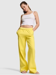Victoria's Secret Pink Canary Yellow Fleece Joggers - Image 1 of 2