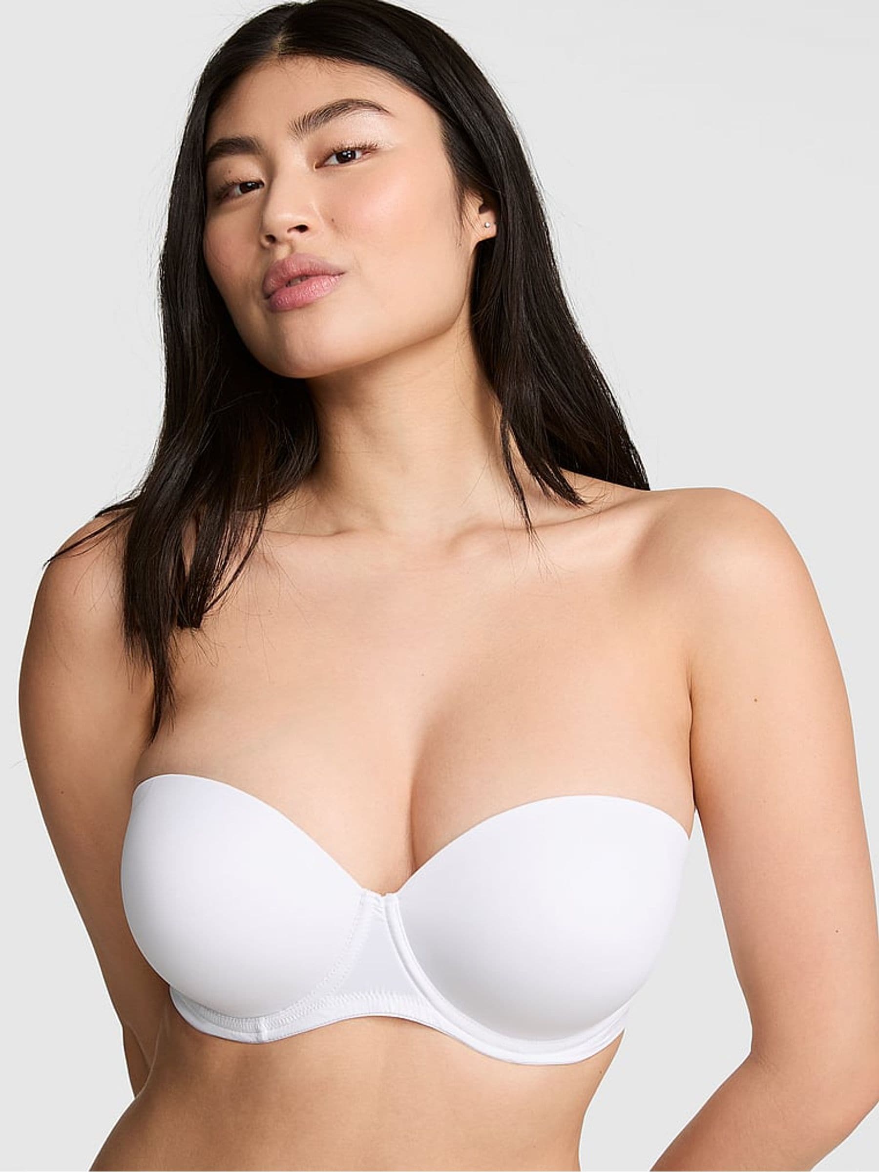 Victoria's Secret PINK White Strapless Multiway Push Up Bra
