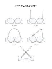 Victoria's Secret Pink White Lightly Lined Strapless Multiway Bra - Image 3 of 4