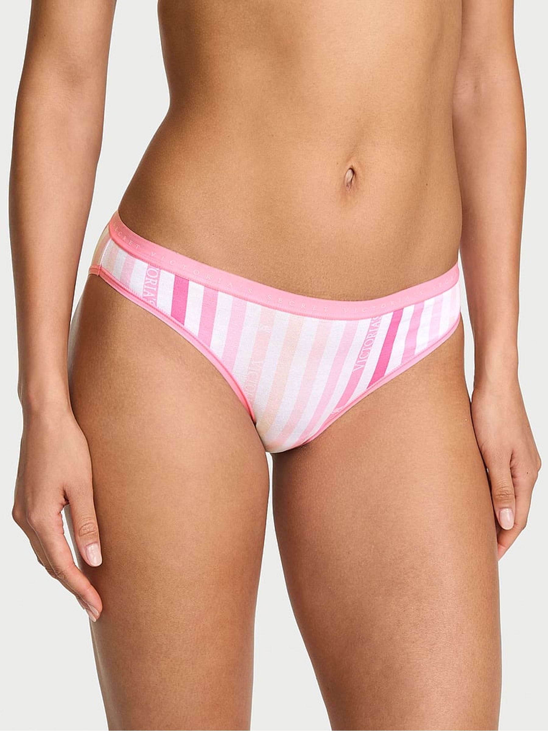 Victoria's Secret Pretty Blossom Pink Stripe Bikini Knickers