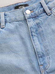 Bleach Blue Ripped Authentic High Rise City Straight Leg Jeans - Image 8 of 9