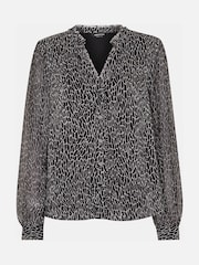 Whistles Black Dragonfly Long Sleeve Blouse - Image 5 of 5