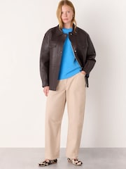 Whistles Blue Wool Mix Seam Detail Knit - Image 2 of 5