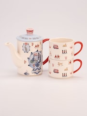 Cath Kidston White London Town Tea For 2 - Image 7 of 7