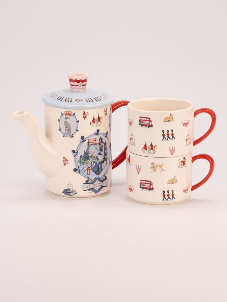 Cath Kidston White London Town Tea For 2 - Image 7 of 7 Cath Kidston White London Town Tea For 2 - Image 7 of 7