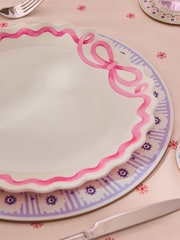 Cath Kidston Set of 4 Pink Spitalfields Silk Dinner Plates - Image 3 of 6
