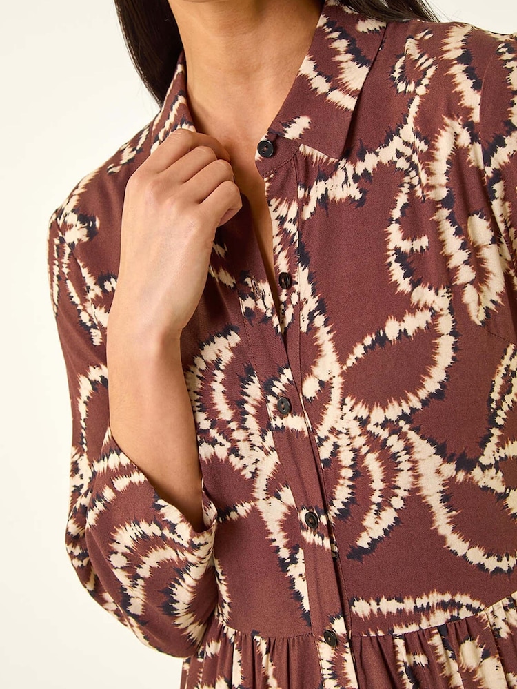 Roman Petite Tiered Midi Dress - Image 5 de 5