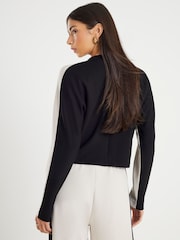 River Island Cream Colour Block Batwing Sweatshirt - Image 4 of 4