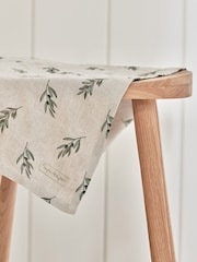 Льняное кухонное полотенце оливкового цвета Sophie Allport - Изображение 2 3