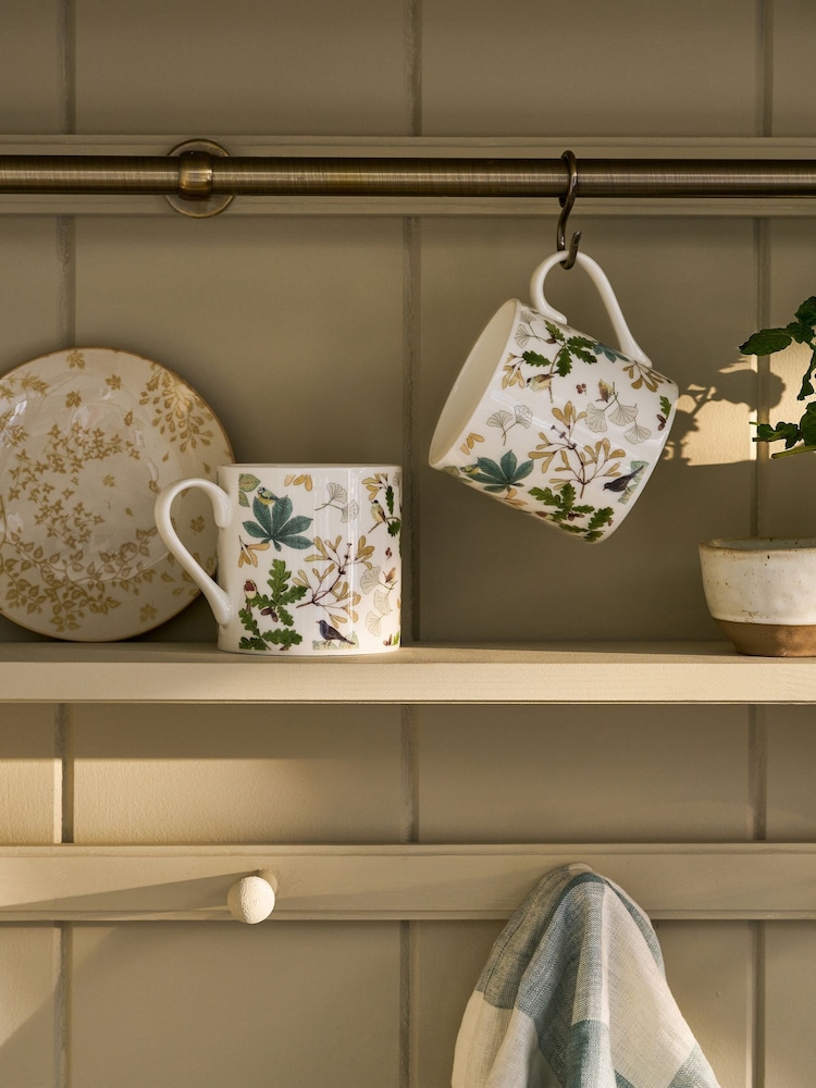 Sophie Allport White Orchard Birds Mug - Image 1 of 3 Sophie Allport White Orchard Birds Mug - Image 1 of 3