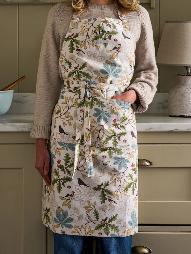 Sophie Allport Cream Orchard Birds Apron - Image 1 of 3 Sophie Allport Cream Orchard Birds Apron - Image 1 of 3