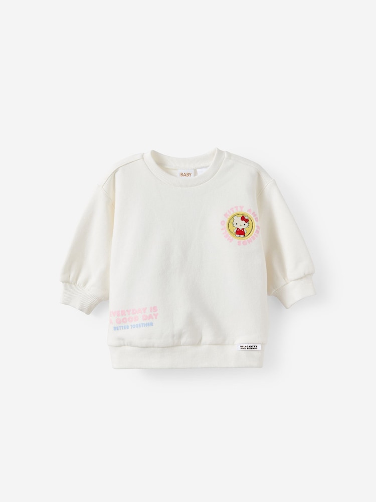Cotton On White Hello Kitty Riley Sweater - Image 1 of 3 Cotton On White Hello Kitty Riley Sweater - Image 1 of 3