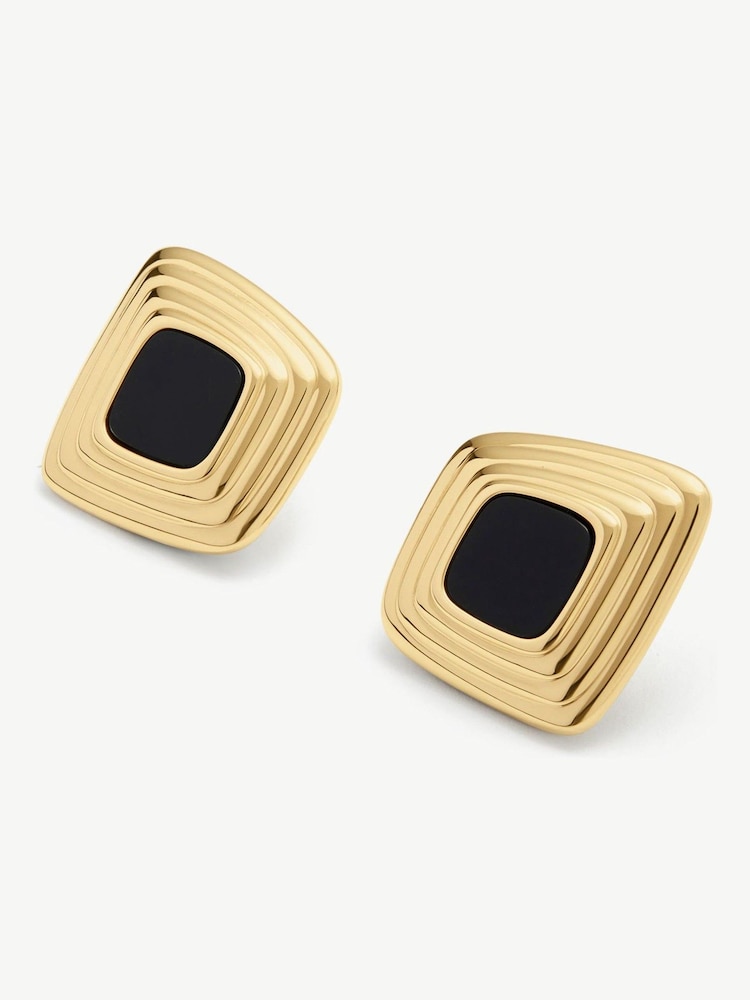 D.Louise Gold Tone Waterproof Tapered Statement Studs - Image 1 of 4