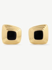 D.Louise Gold Tone Waterproof Tapered Statement Studs - Image 2 of 4