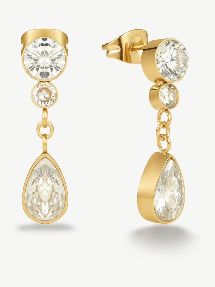 D.Louise Armudlu Daşlı Sırğalar - 2şəkildən 1 şəkil