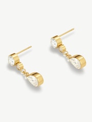 D.Louise Armudlu Daşlı Sırğalar - 2şəkildən 2 şəkil