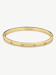 D.Louise Gold Tone Clover Bangle - Image 1 of 2