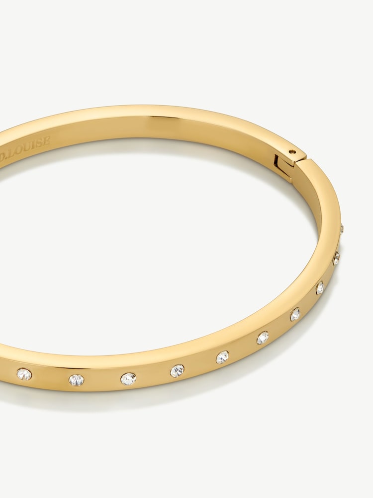 D.Louise Gold Tone Eternity Slim Bangle - Image 4 of 4 D.Louise Gold Tone Eternity Slim Bangle - Image 4 of 4