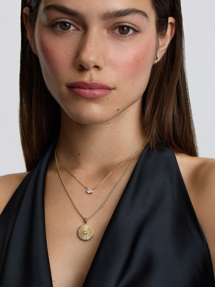 D.Louise Srce Talisman ogrlica sa kamenjem - Slika 1 od 4