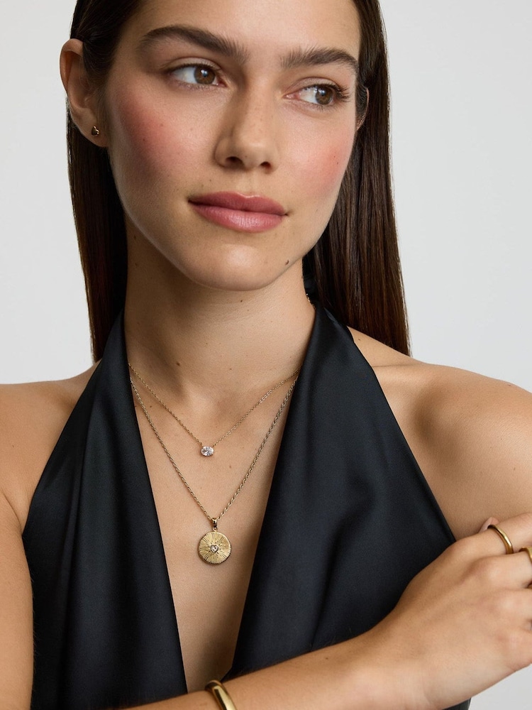 D.Louise Srce Talisman ogrlica sa kamenjem - Slika 2 od 4