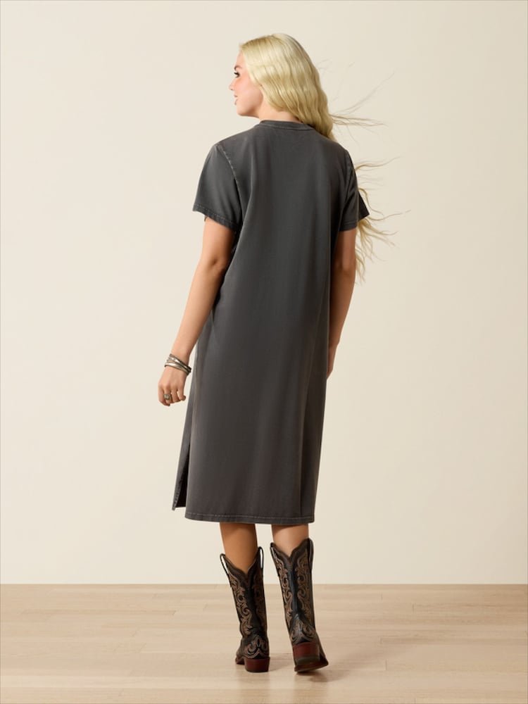 Ariat Grey Sport Wide Square Toe Western Boot - Image 2 of 4