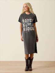 Ariat Grey Sport Wide Square Toe Western Boot - Image 3 of 4