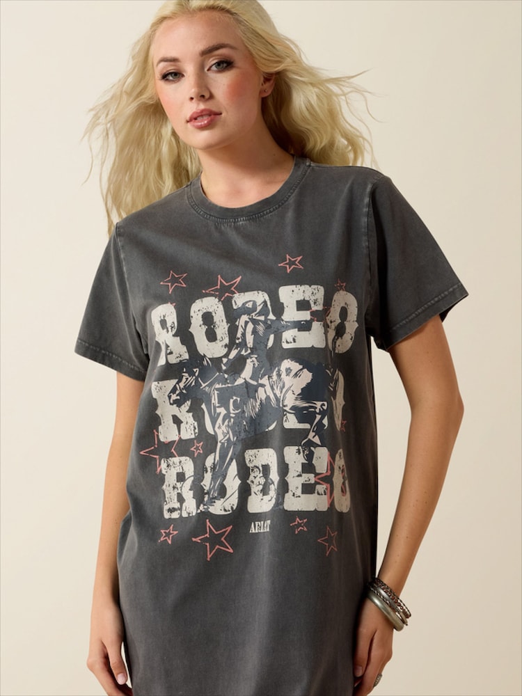 Ariat Grey Sport Wide Square Toe Western Boot - Image 4 of 4