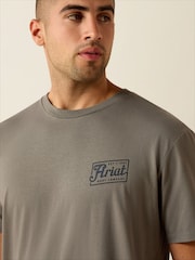 Ariat Grey Patriot Short Sleeve T-Shirt - Image 4 of 5