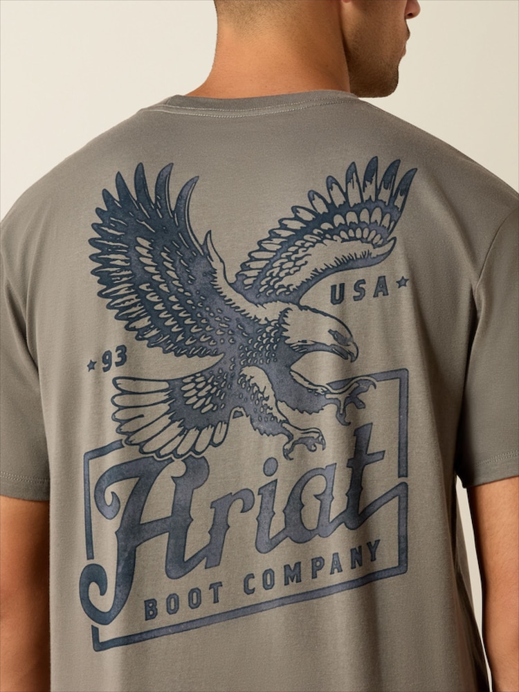 Ariat Grey Patriot Short Sleeve T-Shirt - Image 5 of 5