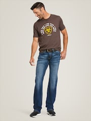 Ariat Blue M7 Nassau Stackable Straight Jean - Image 3 of 6
