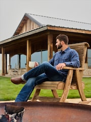 Ariat Blue M7 Nassau Stackable Straight Jean - Image 6 of 6