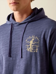 Ariat Blue Lightweight Retro Hoodie - Image 3 of 5