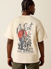 Ariat Brown The Wicked Boxy Short Sleeve T-Shirt - Image 2 of 5