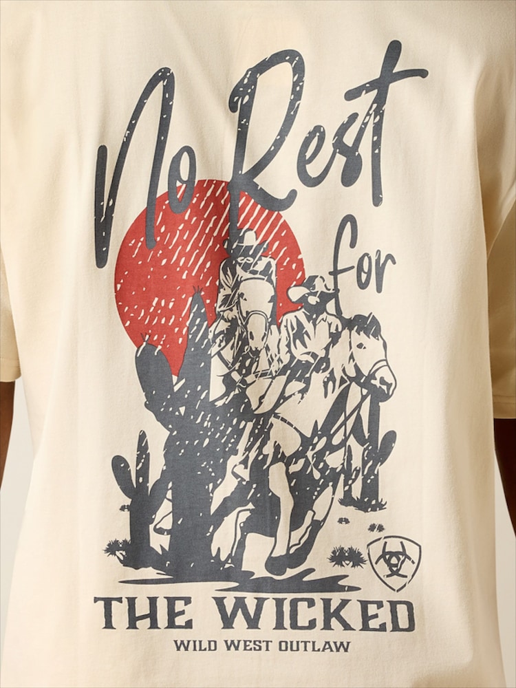 Ariat Brown The Wicked Boxy Short Sleeve T-Shirt - Image 5 of 5