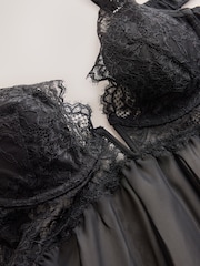 কালো - Lace Babydoll Shapewear - 9এর মধ্যে 7 ছবি