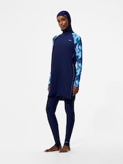 Speedo Blue Print Modesty Swim Set 3 Piece - Image 3 of 5