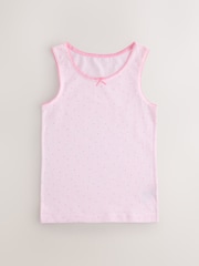 Pink Ballerina Printed Vests 3 Pack (1.5-16yrs) - Image 3 of 7