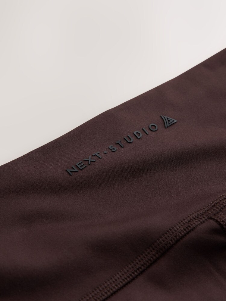 Chocolate Brown Supersoft Dry Tech Flared Yoga Sports Leggings - Image 3 of 3