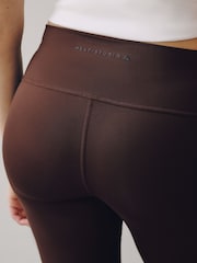 Chocolate Brown Supersoft Dry Tech Flared Yoga Sports Leggings - Image 6 of 9