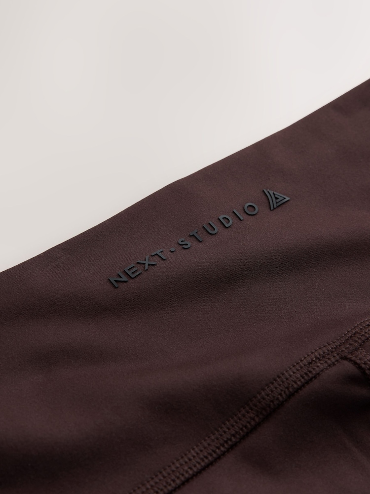 Chocolate Brown Supersoft Dry Tech Flared Yoga Sports Leggings - Image 9 of 9 Chocolate Brown Supersoft Dry Tech Flared Yoga Sports Leggings - Image 9 of 9