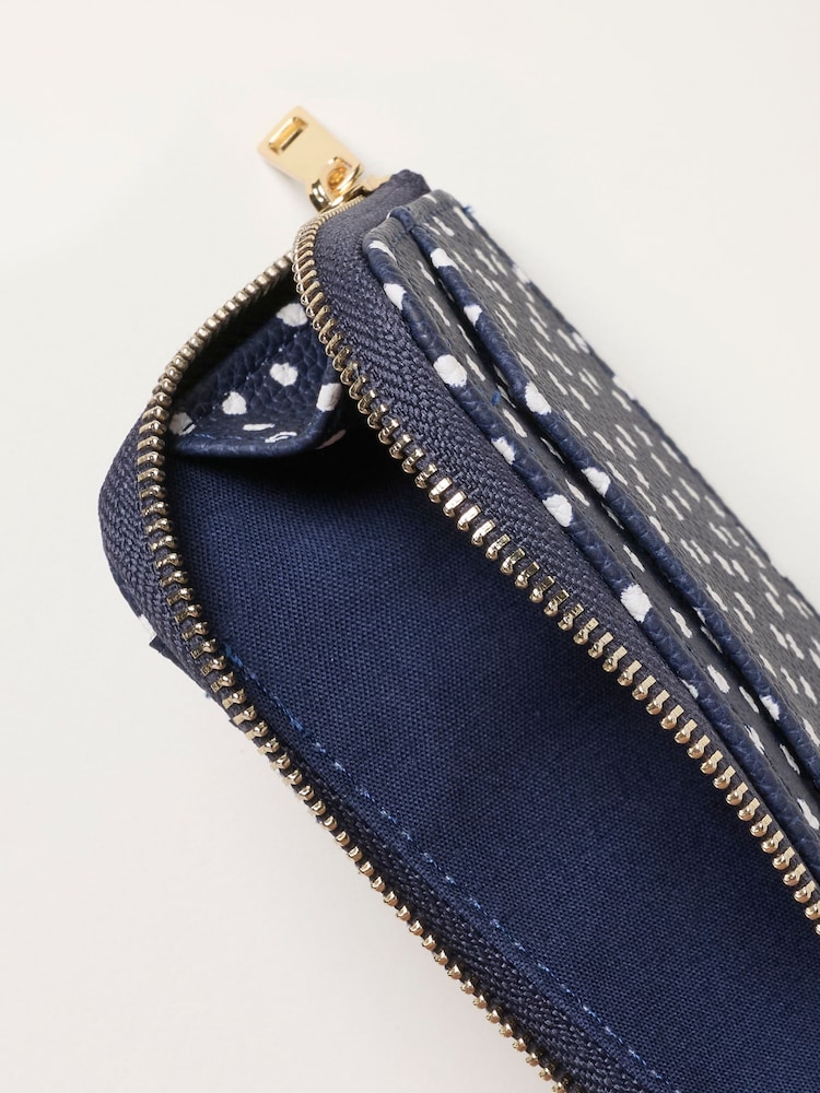 FatFace Navy Polka Dot Printed Card Holder - Image 3 of 3