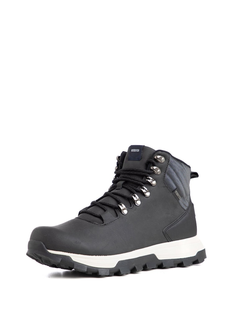 Weird Fish Black Beech Branded Waterproof Walking Boot - Image 1 of 5