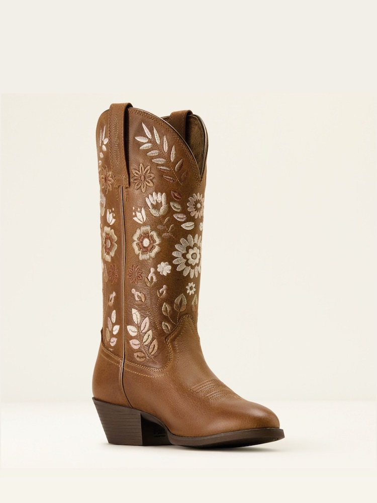 Ariat Brown Heritage Meadow R Toe Western Boot - Image 2 of 4
