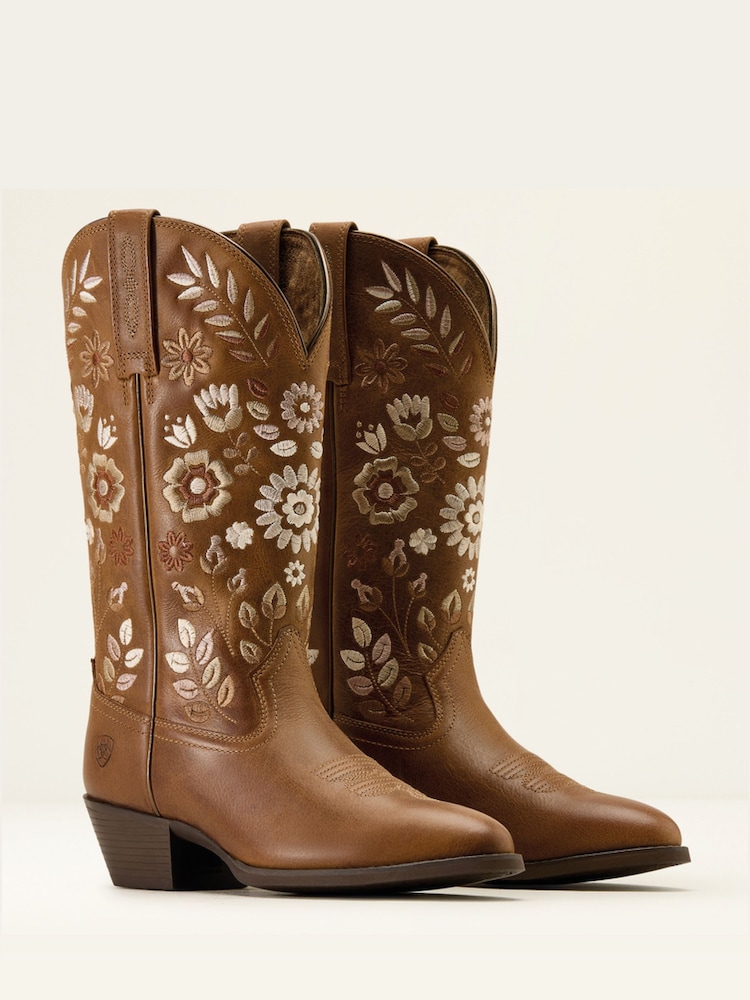 Ariat Brown Heritage Meadow R Toe Western Boot - Image 4 of 4