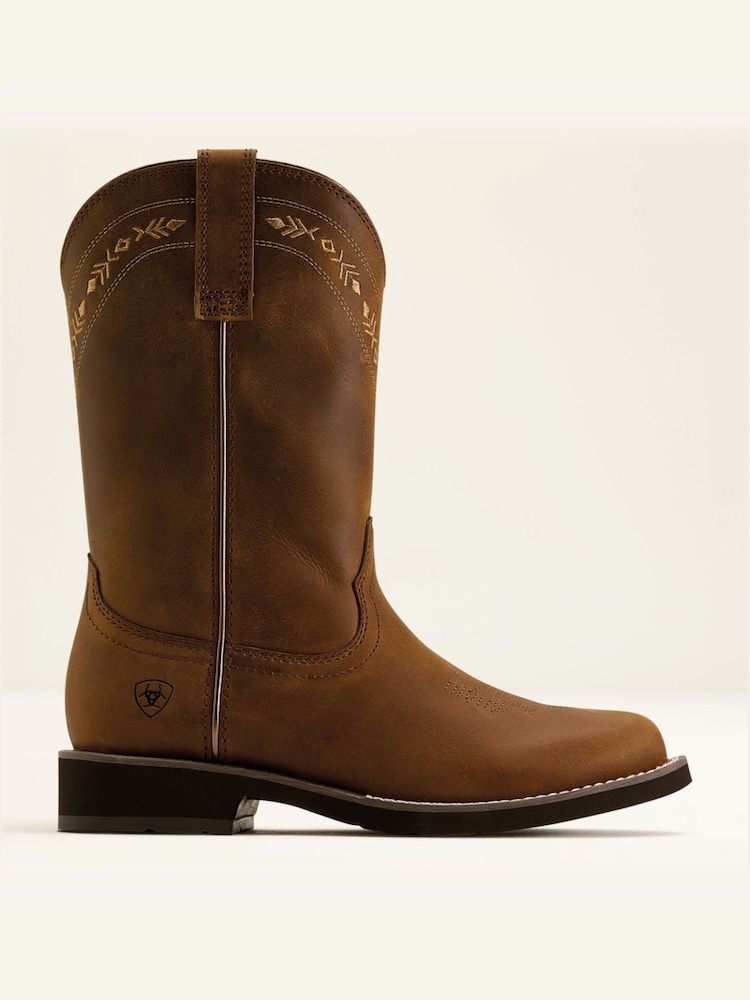 Ariat Brown Kearney Round Toe Western Boot - Image 1 of 4