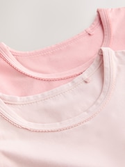 Pink - Mga Short Sleeve Vest 2 Pack (1.5-12yrs) - Larawan 5 ng 6