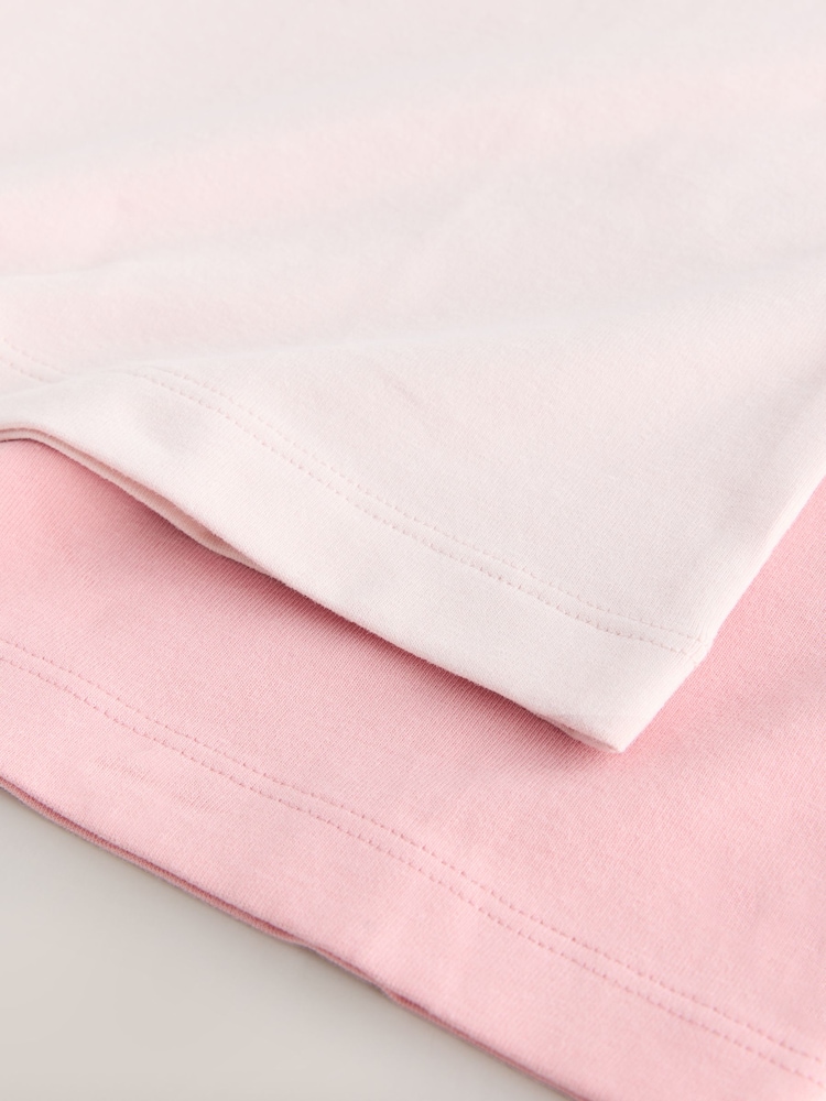 Pink - Mga Short Sleeve Vest 2 Pack (1.5-12yrs) - Larawan 6 ng 6